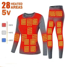 Load image into Gallery viewer, Safety: Thermal Heated Underwear. Winter Warm. MAle and Female sizes. Multi-reas Heating. Electric Heated Equipment