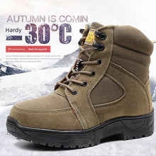 Load image into Gallery viewer, Boots: Genuine Cowhide High-Top. Non-Slip Cotton-Padded Lining. (See Images for Size conversions)