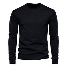 Load image into Gallery viewer, Shirts: Long-sleeved T: Simplicity. Solid Colors Cotton. O-neck