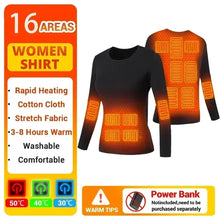 Load image into Gallery viewer, Safety: Thermal Heated Underwear. Winter Warm. MAle and Female sizes. Multi-reas Heating. Electric Heated Equipment