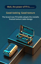 Load image into Gallery viewer, Gadgets / Comm: Wireless Bluetooth Headphones. Waterproof. Digital Display Large Capacity Charging Case.