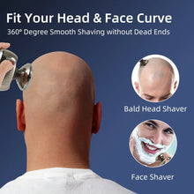 Load image into Gallery viewer, Grooming: Head Shaver. 5 in 1 - Electric Razor for Bald Heads, Nose Trimmer, Sideburns Clipper, Waterproof.