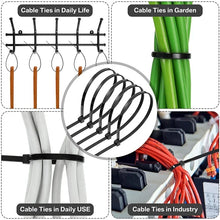 Load image into Gallery viewer, Gadget: Zip Ties Bundle. 1000/100Pcs Nylon Cable Ties. Self-locking. Adjustable. VArious Bundles.
