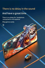 Load image into Gallery viewer, Gadgets / Comm: Wireless Bluetooth Headphones. Waterproof. Digital Display Large Capacity Charging Case.