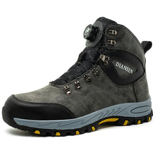 Load image into Gallery viewer, Boots: Leather Safety Boots. Button Release. Waterproof. Indestructible. Steel Toe. Kevlar Midsole. Anti-puncture. (See Images for Size conversions)