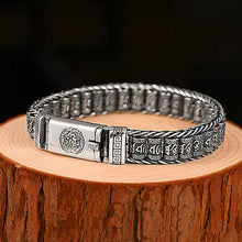 Load image into Gallery viewer, Wristwear: Handmade Vintage Bracelet. Turn Beads. Retro Six-character Mantra.