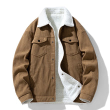 Load image into Gallery viewer, Coats / Jackets: Warm Corduroy Coat. Thick Fleece Lining. Various Colors.