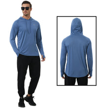 Load image into Gallery viewer, Shirts: Long Sleeve Hoodie Shirts. Rash Guard. Quick Dry. Lightweight.