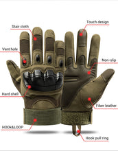 Cargar imagen en el visor de la galería, Guantes: Dedo completo para conducir, trabajar, hacer deporte. Antideslizantes. Estilo agresivo.
