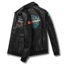 Load image into Gallery viewer, Coats / Jackets: Locomotive Coats. Faux Leather. Windproof.