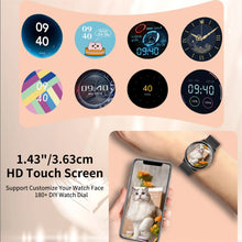 Load image into Gallery viewer, Watches: Smart Watch. (Answer/Make Calls. 1.43" Large Screen. Fitness Tracker. Pedometer/Message Alerts.
