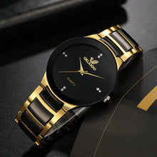 Load image into Gallery viewer, Watches: by ORLANDO. Luxury Styling. Cool Black and Gold Quartz. Steel. Various Finishes and Bands