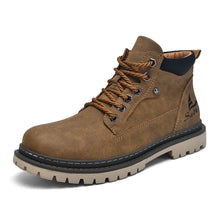 Load image into Gallery viewer, Boots: Leather Ankle Boot. High Top. Anti Slip. Handmade. (See Images for Size conversions)