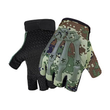 Cargar imagen en el visor de la galería, Guantes: Antideslizantes. Sin dedos. Muñequera con velcro.
