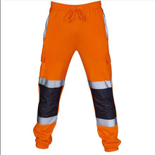 Load image into Gallery viewer, Safety Wear: Reflective Stripes Strips Pants Men Work Trousers Hi Vis Pants High Visibility Work Wear Pants Road Construction Safety Trousers