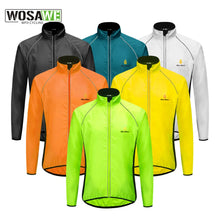 Load image into Gallery viewer, Safety Wear: by WolfBike. Reflective Jacket. Lightweight, Wind and Water Resistant. Long Sleeve. Various Colors.