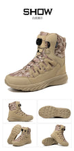 Load image into Gallery viewer, Boots: Military Styled Ankle Boot. Safety, Desert ,Work. Waterproof. High Quality. (See Images for Size conversions)