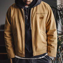 Load image into Gallery viewer, Coats / Jackets: by Madden. Retro Styling. Cotton/Canvas Warmth. Pockets. Lapel Collar. Zipper.