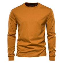 Load image into Gallery viewer, Shirts: Long-sleeved T: Simplicity. Solid Colors Cotton. O-neck