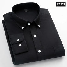 Load image into Gallery viewer, Shirts: Classic fit Oxford. 100%Cotton. Long-sleeve. Single pocket. Slim fit. Solid colors.