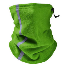 Load image into Gallery viewer, Head Gear: Gaiter: Fleece Neck Warmer. Reflective. Adjustable Drawstring. Windproof. Various Colors.