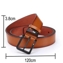 Cargar imagen en el visor de la galería, Pants / Belts: Leather Belts. Alloy Pin Style Buckle Belt. Black, Coffee, or Brown.
