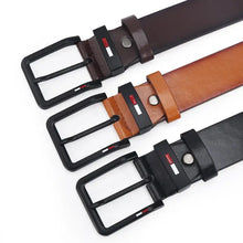 Cargar imagen en el visor de la galería, Pants / Belts: Leather Belts. Alloy Pin Style Buckle Belt. Black, Coffee, or Brown.
