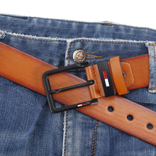 Cargar imagen en el visor de la galería, Pants / Belts: Leather Belts. Alloy Pin Style Buckle Belt. Black, Coffee, or Brown.

