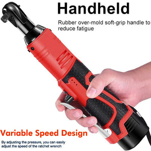 Gadgets / Tools: 12V/18V Impact Wrench Cordless Rechargeable Electric Wrench 3/8 Inch Right Angle Ratchet Wrenches Impact Driver Power Tool