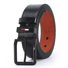 Cargar imagen en el visor de la galería, Pants / Belts: Leather Belts. Alloy Pin Style Buckle Belt. Black, Coffee, or Brown.
