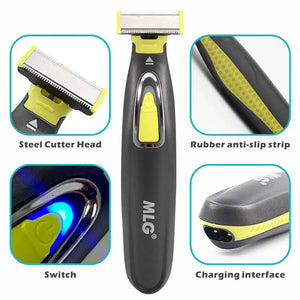 Grooming: MLG USB Rechargeable Electric Shaver. Waterproof. Washable.