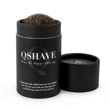 Load image into Gallery viewer, Grooming: Qshave Pure Badger Hair Shaving Brush. Wood.
