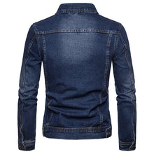 Load image into Gallery viewer, Coats / Jackets:  Denim Jacket. Casual Solid Colors. Slim Fit Cotton Outwear
