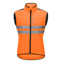 Load image into Gallery viewer, Safety Wear: WOSAWE Reflective safety Vest. Windproof. Breathable. Sleeveless Windbreaker
