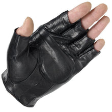 Load image into Gallery viewer, Gloves:  Faux Leather Half Fingered Gloves. High Quality. Slip-resistant. Driving, Training, Fitness.
