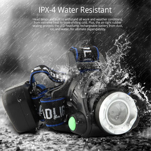 Gadgets / Safety: Powerful LED Headlamp 18650 DC Rechargeable Headlight Zoomable Head Lamp Waterproof Head Light High Lumens Head Flashlight