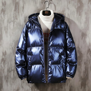 Coats / Jackets: Womens Hooded Parka.  Thick, Loose, Casual.  Warm Winter Coat. Reflective