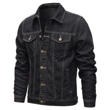 Load image into Gallery viewer, Coats / Jackets:  Denim Jacket. Casual Solid Colors. Slim Fit Cotton Outwear
