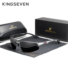 Load image into Gallery viewer, Eyewear: by KINGSEVEN. Driving Series. Polarized Blue Mirror Lens. Aluminum.
