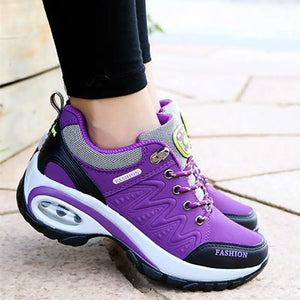 Boots: Air Cushioned Sneakers. Platformed. Comfortable Lace-up. Various Colors.