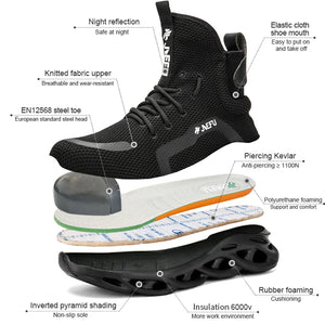 Boots: Indestructible Work Shoes. Anti-puncture. Steel Toe.