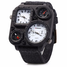 Load image into Gallery viewer, Watches: by SHIWEIBAO. Big Dial Dual-Movement Sport Watch. Quartz. Military Compass.
