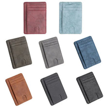 Load image into Gallery viewer, Gadgets / RFID: by THINKTHENDO. Slim RFID Blocking Leather Wallet. Various Colors
