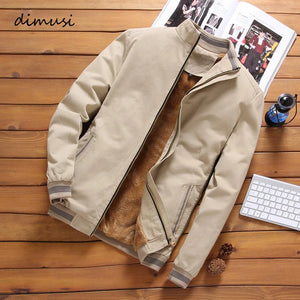 Coats and Jackets: by DIMUSI.  Bomber Jacket. Casual Outwear. Thick Warm  Fleece.