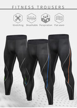 Load image into Gallery viewer, Fitness: by Yuerlian. Compression Pants. Elastic. Quick-drying. Wear as exerciser or under garment.Sweatpant
