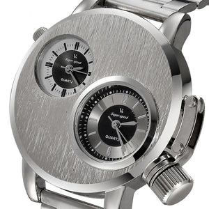 Watches: by Dawhome. Double Movement Quartz. Alloy, leather.