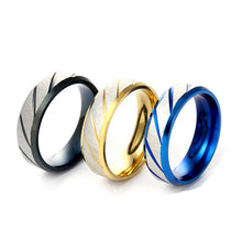 Load image into Gallery viewer, WRings: by MOREDEAR. Twill Ring. Brushed Titanium. Ring for Men and Women Personalized Ring Customize Ring Engraved Ring
