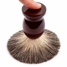 Load image into Gallery viewer, Grooming: Qshave Pure Badger Hair Shaving Brush. Wood.
