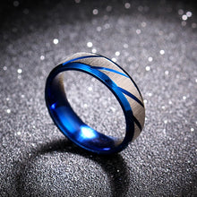 Load image into Gallery viewer, WRings: by MOREDEAR. Twill Ring. Brushed Titanium. Ring for Men and Women Personalized Ring Customize Ring Engraved Ring
