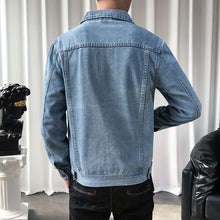 Load image into Gallery viewer, Coats / Jackets:  Denim Jacket. Casual Solid Colors. Slim Fit Cotton Outwear
